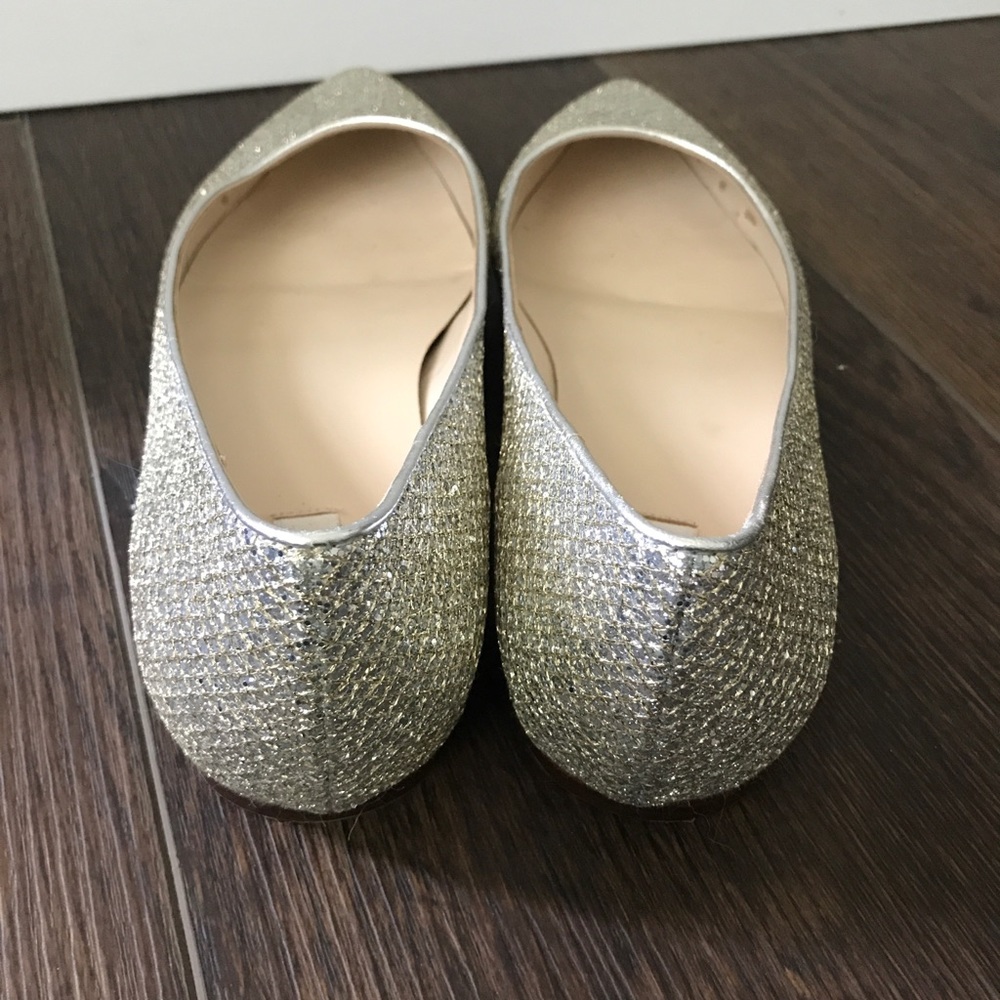Cole Haan Silver Sparkly Flats